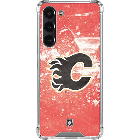 NHL Calgary Flames Frozen Galaxy S24 FE Clear Case